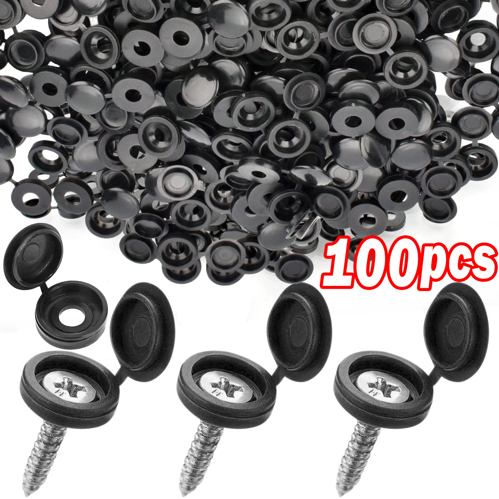 Furniture Hardware Hinges - 5/100 قطعة متمحور غطاء برغي بلاستيكي