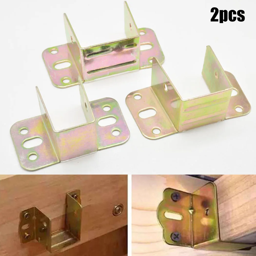 Furniture Hardware Hinges - 2 قطعة U على شكل سرير