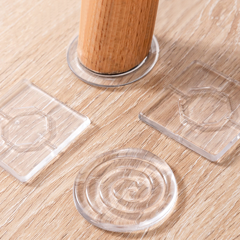 Furniture Leg Set - yes3585 4 قطع/مجموعة منصات سيليكون شفافة