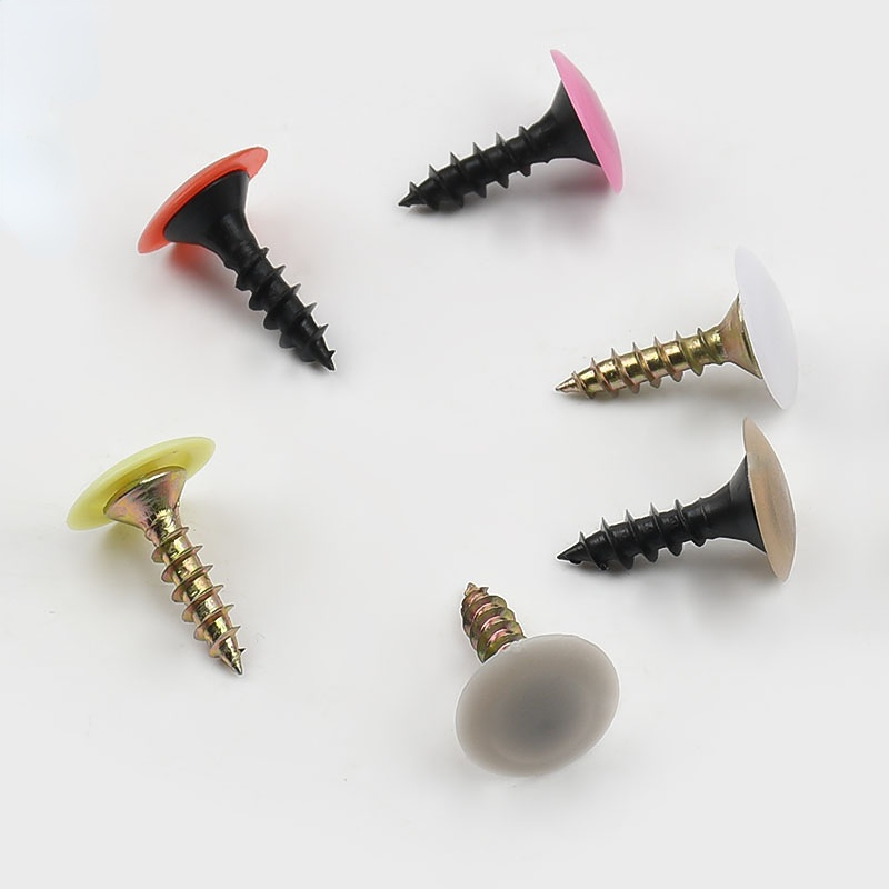 Furniture Hardware Decorative - 100/500/1000 قطعة غطاء بلاستيكي لولبي، غطاء