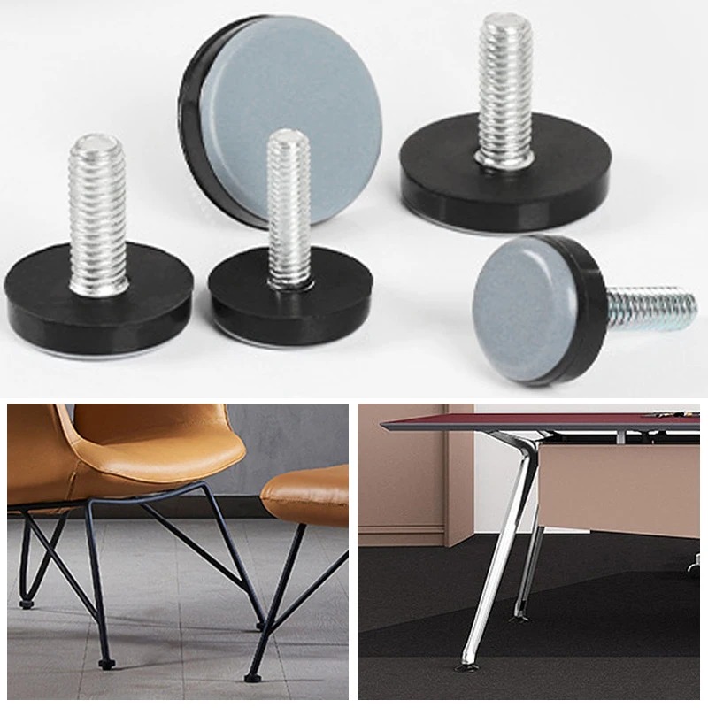 Furniture Leg Set - 10 قطعة موضوع مستدير التسوية M6/M8