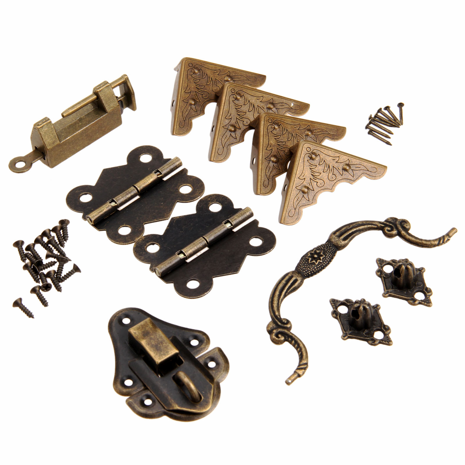 Furniture Hardware Hinges - 9 قطعة/المجموعة تركيبات الأثاث الصينية معدات