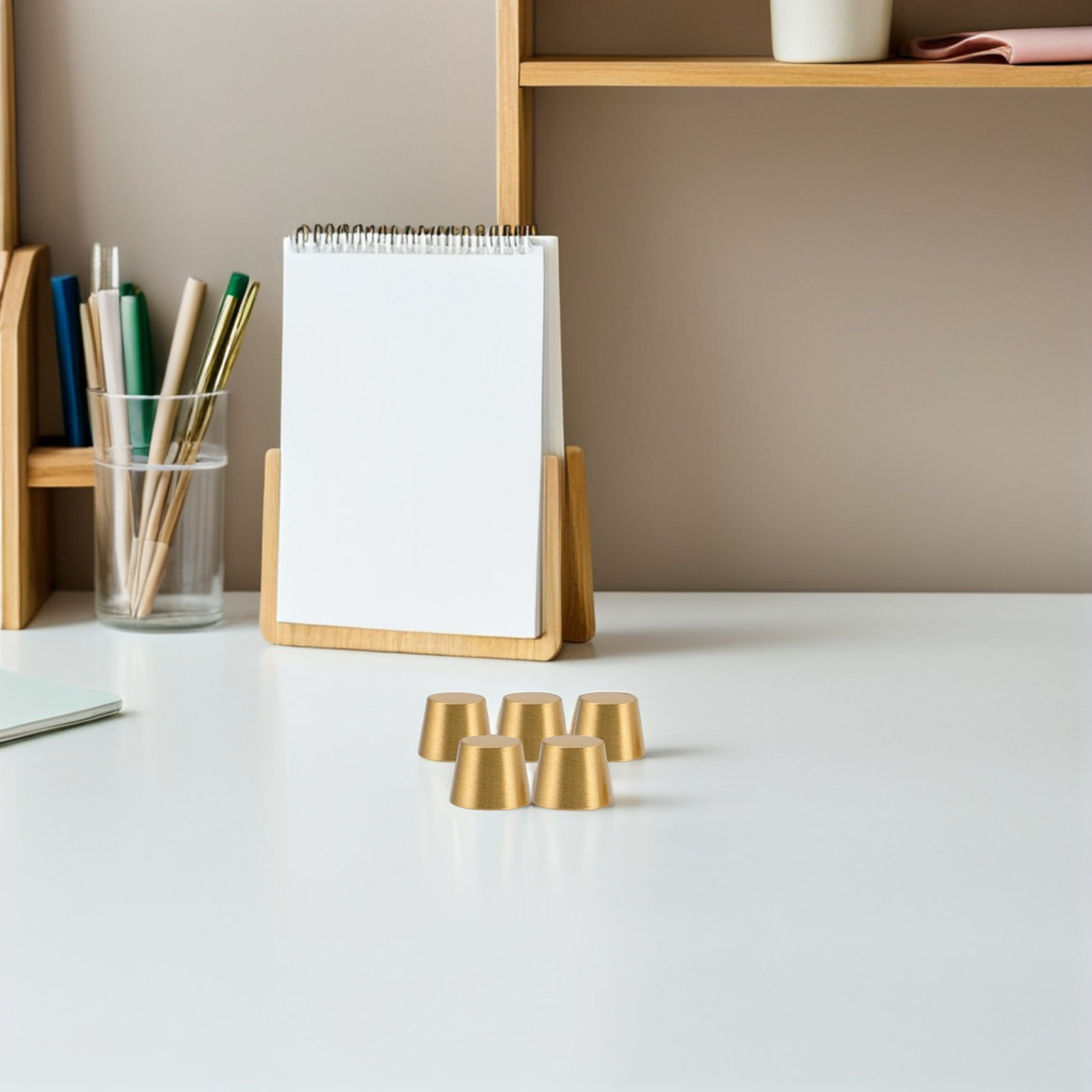 Furniture Hardware Display - 8 قطع من أقدام الأثاث النحاسية
