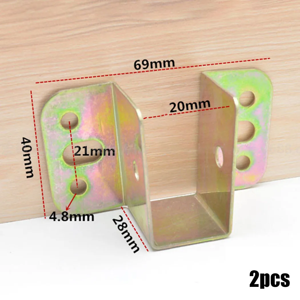 2 قطعة U على شكل سرير معدني قو - مراجعة Furniture Hardware Hinges وسعره