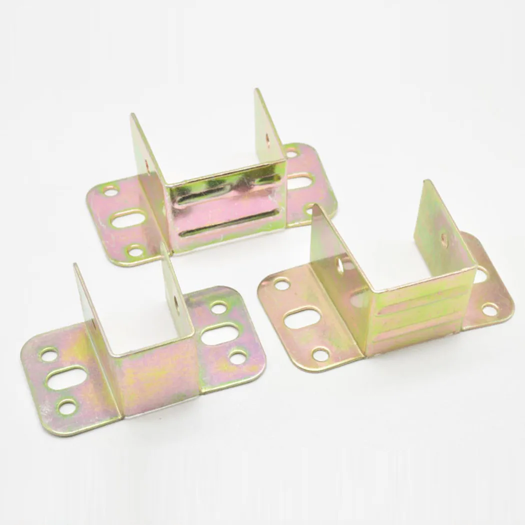 2 قطعة U على شكل سرير معدني قو - مراجعة Furniture Hardware Hinges وسعره