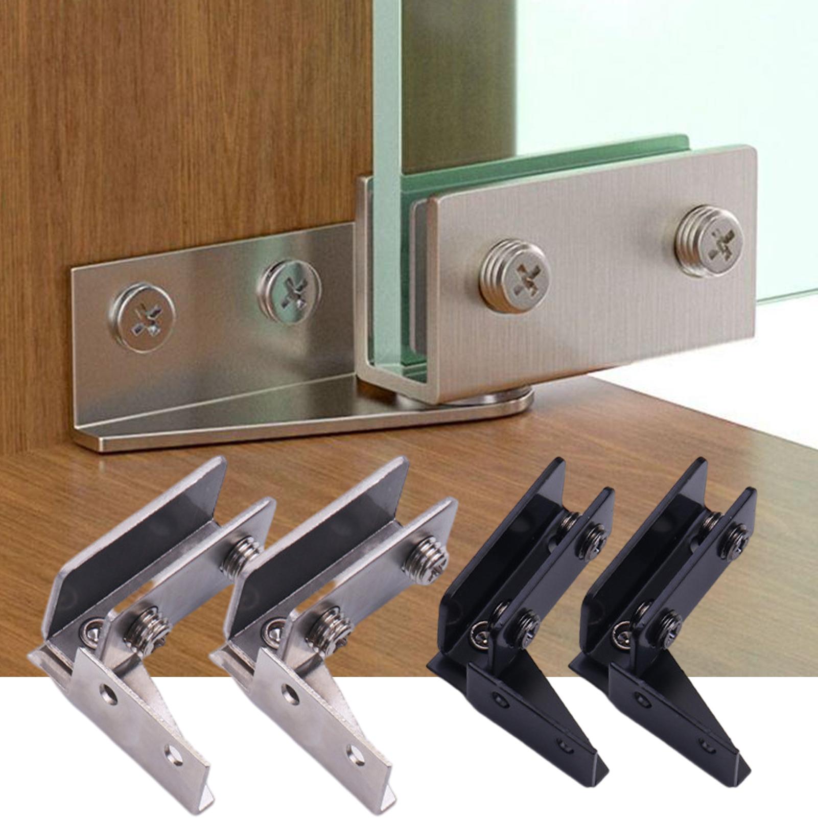 2 قطعة مفصلات الأبواب الزجاجية - مراجعة Furniture Hardware Display وسعره