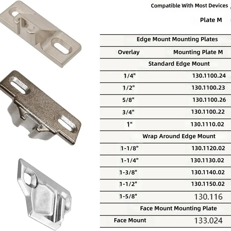 مفصلات أبواب الخزائن 110 درجة  - مراجعة Furniture Hardware Hinges وسعره