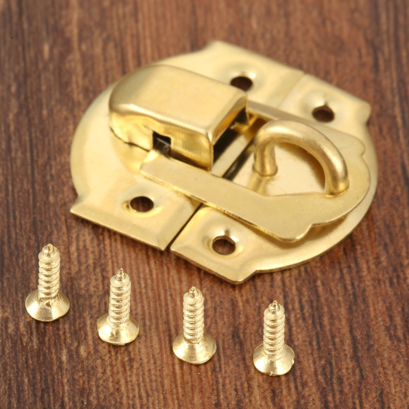 10 قطعة مزلاج الصندوق الذهبي ا - مراجعة Furniture Hardware Decorative وسعره