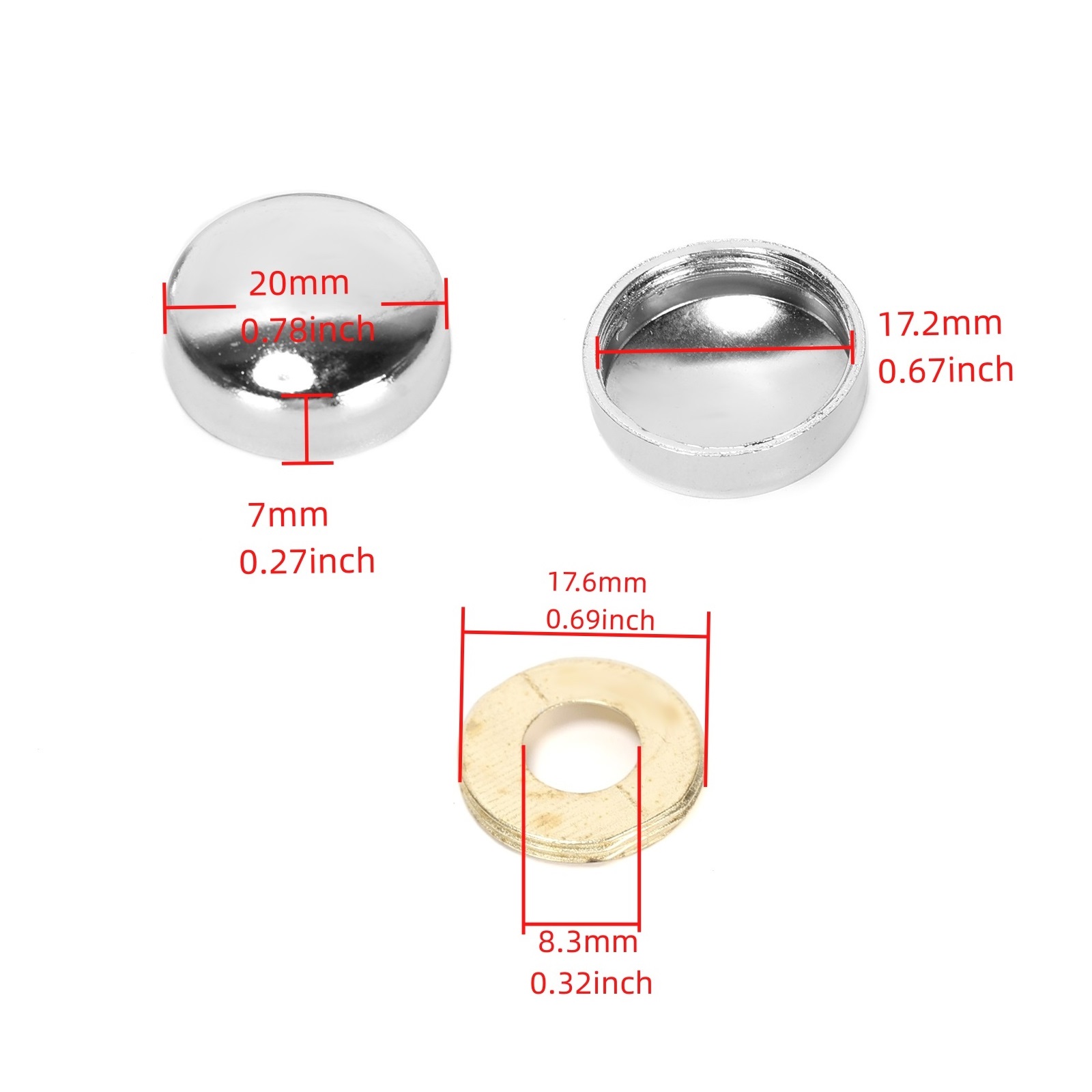 غطاء لولبي لمرآة من سبائك الزن - مراجعة Furniture Joinery Hardware وسعره