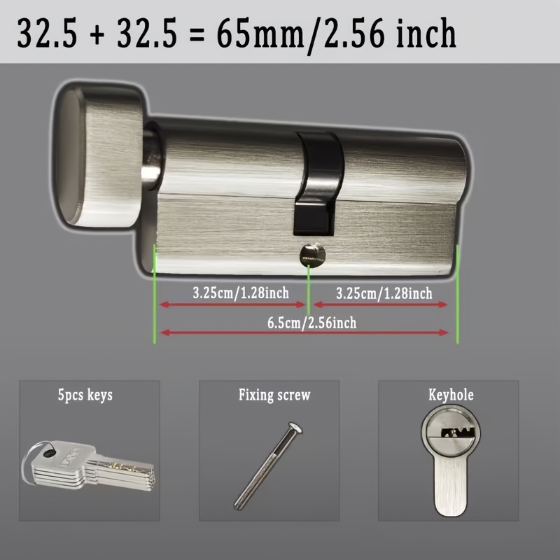 قفل أسطواني نحاسي بالكامل مضاد - مراجعة Universal Furniture Hardware وسعره